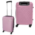Lightweight Pink Cabin Suitcase with Spinner Wheels