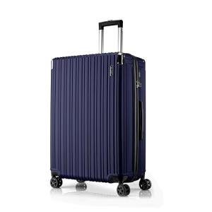 FLIEE Large Blue Hard Shell Suitcase with Wheels