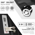 Kono 20” Lightweight Hard Shell Cabin Suitcase