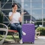 24" Lightweight Hard Shell Luggage with Spinner Wheels