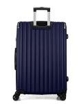 FLIEE Large Blue Hard Shell Suitcase with Wheels