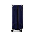 FLIEE Large Blue Hard Shell Suitcase with Wheels