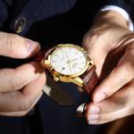 Stylish Vintage Men's Waterproof Leather Watch