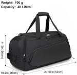 Waterproof Duffle Bag with Shoe Compartment