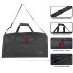 55L Canvas Duffle Bag for Travel and Gym