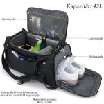 Waterproof Sports Duffle Bag with Shoe Compartment
