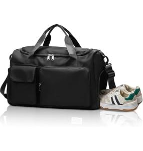 Waterproof Duffle Gym Bag with Shoe Compartment