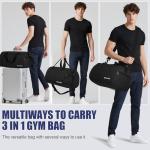 BECOJADDE 35L Travel Sports Duffel Gym Bag