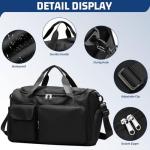 Waterproof Duffle Gym Bag with Shoe Compartment