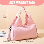 Pink Waterproof Yoga and Gym Bag with Shoe Compartments