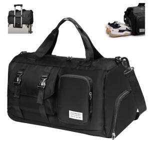 Versatile Gym Duffle Bag with Shoe Compartment