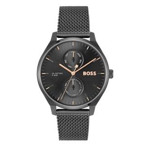 BOSS Multifunction Men's Watch with Black Mesh Band