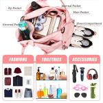 Pink Waterproof Yoga and Gym Bag with Shoe Compartments