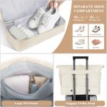 Beige Women's Gym and Travel Duffel Bag