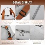 Grey Gym Bag with Shoe Compartment and Wet Pockets