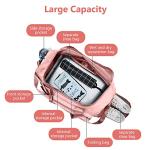 Foldable Pink Duffel Bag for Travel & Gym