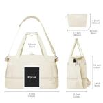 Beige Women's Gym and Travel Duffel Bag