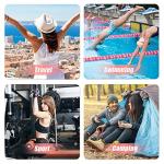 Pink Waterproof Yoga and Gym Bag with Shoe Compartments