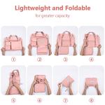 Foldable Pink Duffel Bag for Travel & Gym