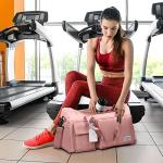 Foldable Pink Duffel Bag for Travel & Gym