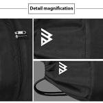 Waterproof Drawstring Gym Sack Backpack - Jet Black