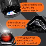 Football Boot Bag with Wet/Dry Separation