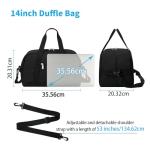 YoKelly Lightweight 14-inch Travel Duffle Bag - Black