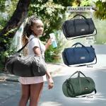 Foldable Gym Duffle Bag with Shoe Compartment
