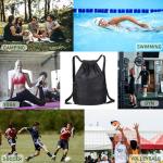 Large Unisex Drawstring Sports Backpack with Pockets