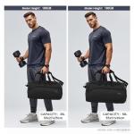 FIORETTO 35L Men's Sports Gym Bag - Black