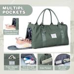 WEPLAN Travel Duffle Bag with Shoe Compartment