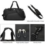 Waterproof Gym Bag with Shoe and Wet Pockets