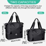 Foldable Sports Bag with Shoe and Wet Compartment