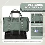 WEPLAN Travel Duffle Bag with Shoe Compartment