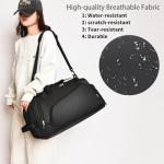 Waterproof Gym Bag with Shoe and Wet Pockets