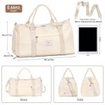 FIORETTO Women's Sports Duffle Bag with Shoe Compartment