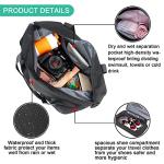 Foldable Sports Bag with Shoe and Wet Compartment