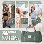 WEPLAN Travel Duffle Bag with Shoe Compartment