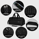FIORETTO 35L Men's Sports Gym Bag - Black
