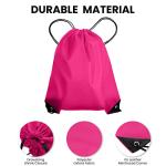 Rose Red Waterproof Drawstring Sports Backpack