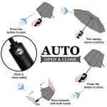 Vicloon Compact Travel Umbrella with Wind Resistance