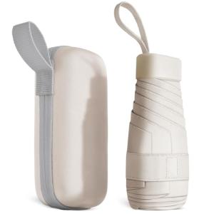 Aolso Mini UV Folding Travel Umbrella – White