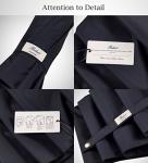 Auto Open Black Folding Umbrella with Wood Handle