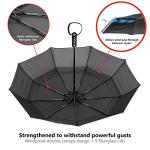 Windproof Travel Umbrella with Ergonomic Handle