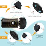 Compact Windproof Automatic Travel Umbrella