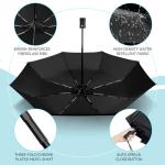 Compact Windproof Automatic Travel Umbrella