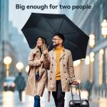 Compact Windproof Automatic Travel Umbrella