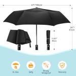 Compact Windproof Automatic Travel Umbrella