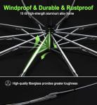 TUMAAOTU Compact Windproof Inverted Travel Umbrella