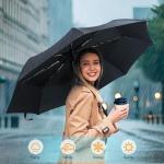 Compact Windproof Automatic Travel Umbrella